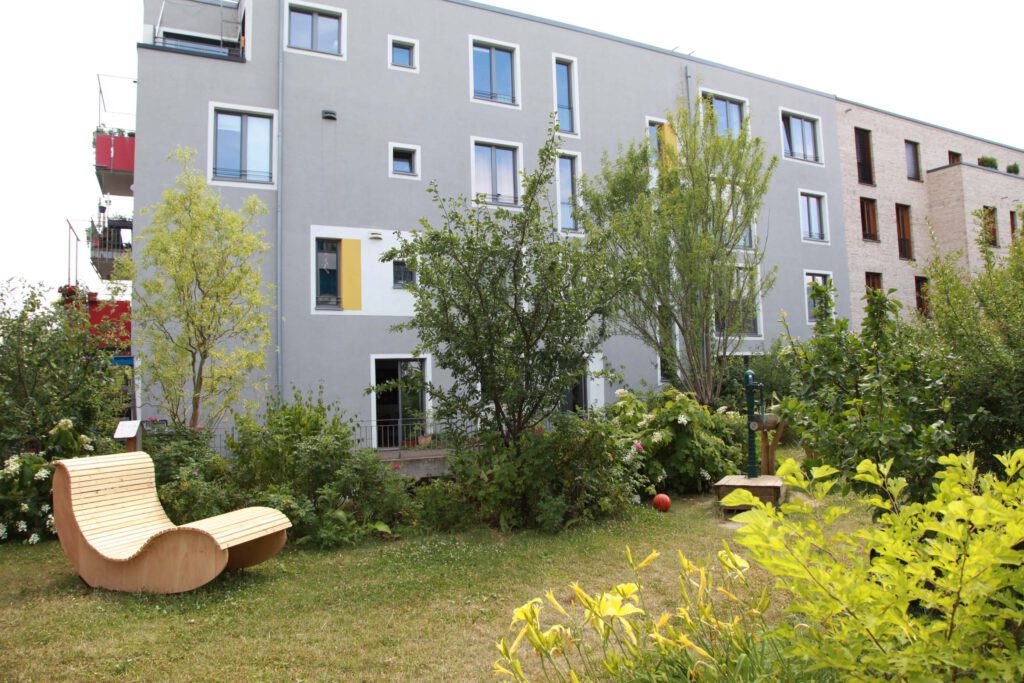 Blick auf Baugruppe WoGe ©Dorothee Hörstgen