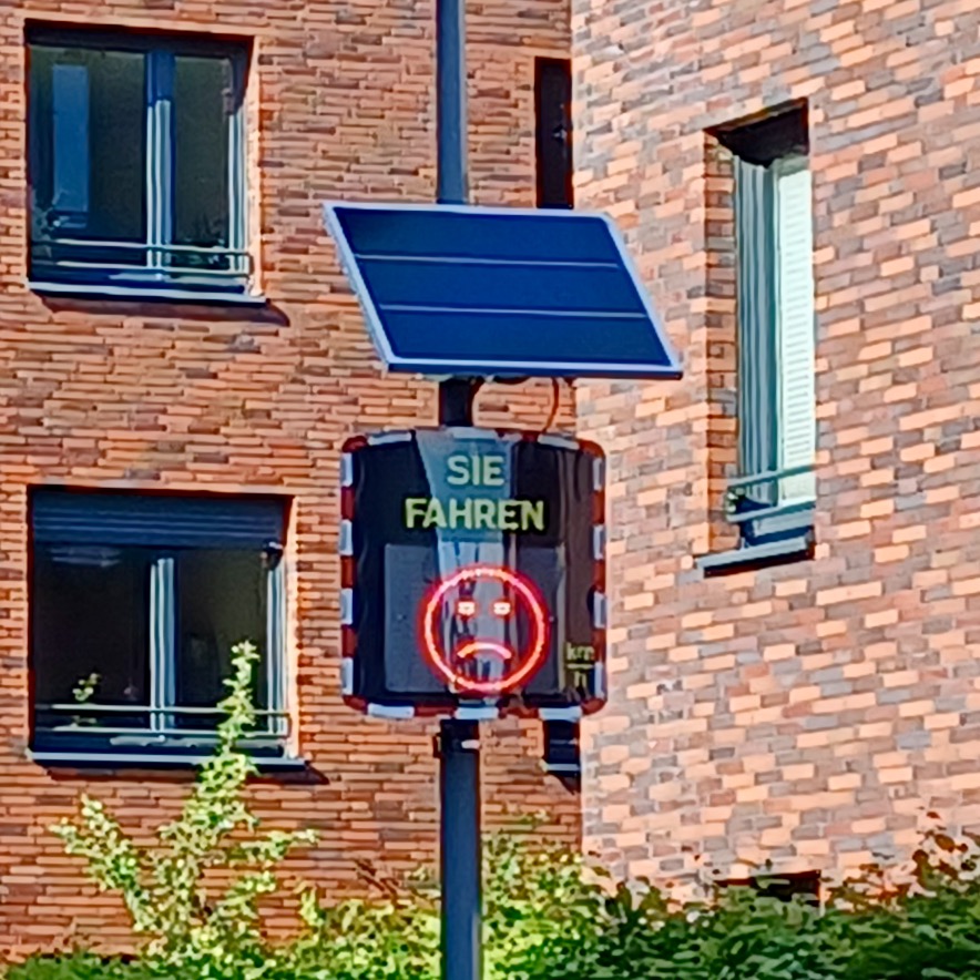 Radard-Smiley ist unglücklich